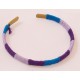 Bracelets coloré en laiton et coton