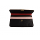 Portefeuille multicolore en cuir d'agneau