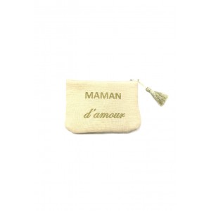 Pochette Maman d'amour crème