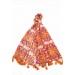 Etole à motifs oranges en coton