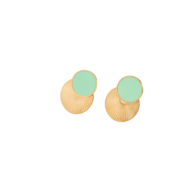 Boucles d'oreille pendentes bleues 