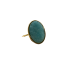 Bague amazonite et acier