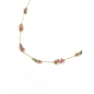 Collier chaine tourmalines 